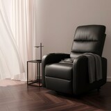 thumbnail of Poltrona reclinabile relax elettrica con alzapersona in similpelle Elizabeth Design - Nero-SR681PUN