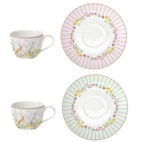 thumbnail of HAPPY EASTER Teeset für 2 Personen Teekanne + 2 Teetassen Porzellan - 1x R0920 & 1x R0922