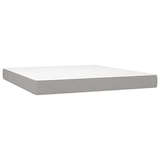 thumbnail of vidaXL Boxspringbett mit Matratze & LED Hellgrau 160x200 cm Stoff