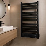 thumbnail of Sèche-Serviette Electrique mural avec Soufflerie Omiros Sannover 2000 W Noir