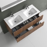 thumbnail of AQA Design Composizione da bagno in MDF doppia vasca 5 pezzi VENERE rovere rio cm. L.121 P.46,5 H.190 MPVE40-RR