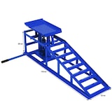thumbnail of Auffahrrampe hydraulisch höhenverstellbar PKW 1x blau Tragkraft 2t pro Stück
