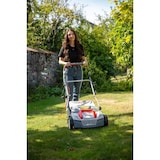 thumbnail of Escarificador Máquina de desbaste eléctrica 1800W Profundidade de trabalho 23cm Apanhador de relva 40L Aerador de relva Manutenção do relvado IKRA