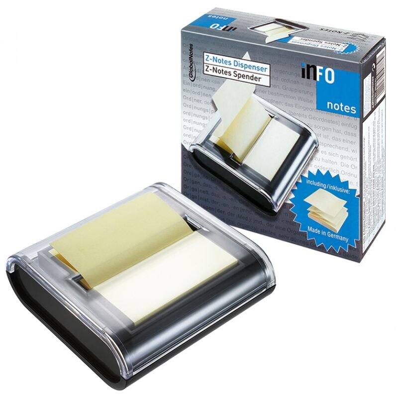 inFO notes Dispensador de notas adhesivas Z-Notes, acrílico, relleno