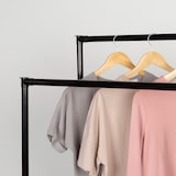 thumbnail of Max Home Burro ropa doble con ruedas y zapatero 75x40x157 cm