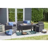 thumbnail of Allibert Loungeset Victoria Monaco mit Tisch Lyon anthrazit - Premium - Rattanoptik, wetterfest