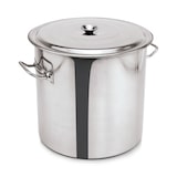 thumbnail of Poubelle en Acier au nickel-chrome 47,5 L H 405 mm Diamètre 400 mm Was Germany