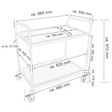 thumbnail of Beeketal Servierwagen Transportwagen Reinigungswagen BSW-2