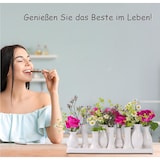 thumbnail of Jinfa Deko Blumenvasen Set aus 10 Vasen in weiß auf einem Tablett
