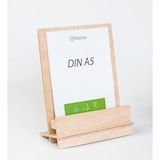 thumbnail of Tisch-Prospekthalter DIN A5, Birkenholz natur »WUDI«