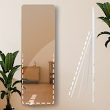 thumbnail of Décoshop26 - Miroir pleine longueur sur pied ou mural cadre métal blanc mat design épuré 150x50 cm 10_0008824