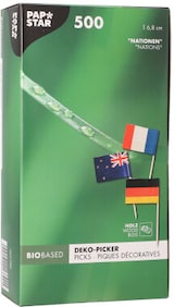 thumbnail of PAPSTAR 5000 Deko-Picker 8 cm "Nationen"