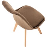 thumbnail of Silla Linares En Estilo Nórdico Marrón oscuro/Terciopelo