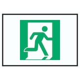 thumbnail of Rettungsweg rechts Symbol A4 Rückseite selbstklebend Schild