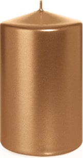 Stumpenkerzen Bronze 60 x Ø 38 mm, 16 Stück