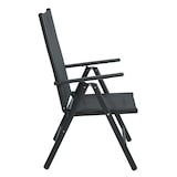 thumbnail of SVITA tuinstoelen Hoge rugleuning Opvouwbaar Verstelbare stoel Set van 2 Aluminium Antraciet