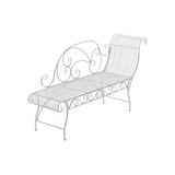 thumbnail of Tumbona de Jardin Karma Blanco antiguo