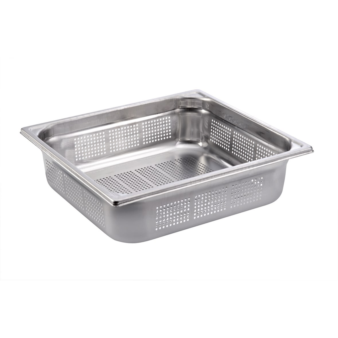 Bourgeat Bac gastro inox GN 2/2 H.6.5 cm perforé sans anses Bourgeat - 742406