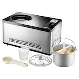 thumbnail of Unold Eismaschine Gusto 48845, Edelstahl, 42.5 x 28.5 x 26.2 cm, 2 L, 180 W, mit Deckelöffnung, silber / schwarz