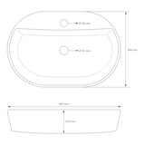 thumbnail of ML-Design Aufsatzwaschbecken Keramik Weiß glänzend 60 × 40 × 12 cm, oval – modernes Design-Waschbecken