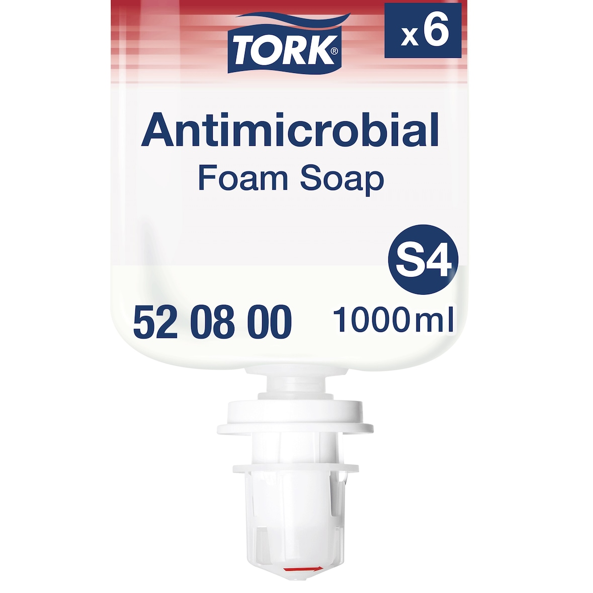 Tork Sapone in schiuma antimicrobica confezione da 6X1L