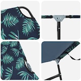 thumbnail of vidaXL Klappliege Tragbare Blattmuster 600D Oxford-Gewebe