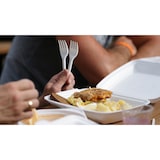 thumbnail of DOT Horeca Solutions 50 Forchette CPLA Bianche Biodegradabili Compostabili monouso usa e getta forchetta bio bianca