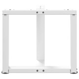 thumbnail of vidaXL Couchtischbeine T-Form 2 Stk. Weiß 50x25x(42-43) cm Stahl