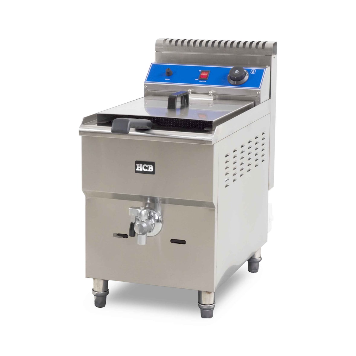 HCB Friteuse - 14 Liter - Propan - Edelstahl