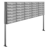 thumbnail of AL Briefkastensysteme 35 Fächer Premium Edelstahl Stand Briefkasten Anlage für Post A4 modern, robust, wetterfest, Artikelnummer: 132T35S5