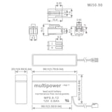 thumbnail of MP0,8-12 Multipower Blei-Akku mit JST Stecker, MP0.8-12S