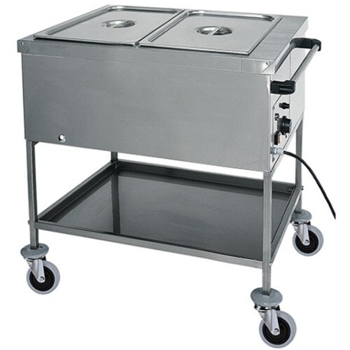 Carrello bagnomaria ristorante albergo hotel cm 84x65x85 RS0278