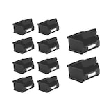 thumbnail of PROREGAL 10x Leitfähige Sichtlagerbox 1.0 mit Abdeckung | HxBxT 6x10x10cm | 0,4 Liter | ESD, Sichtlagerbehälter, Sichtlagerkasten