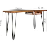 thumbnail of WOHNLING Schreibtisch BAGLI 130 cm Laptoptisch Ablage Bürotisch Arbeitstisch