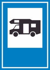 thumbnail of Campingplatz Wohnmobil Schild A2 (420x594mm)