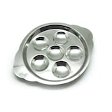 thumbnail of Hostelnovo - Assiette à escargots inox 6 trous