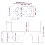 thumbnail of vidaXL Toilette für Ecke Keramik Weiß