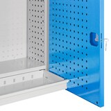 thumbnail of PROREGAL Werkzeugwandschrank mit 2 Türen + 1 Fachboden + 1 Schublade | HxBxT 75,5x105x31cm | Lichtgrau/Lichtblau