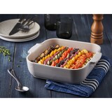 thumbnail of Peugeot quadratische Auflaufform Appolia Ofenform Keramik Ecru 28 cm 60169