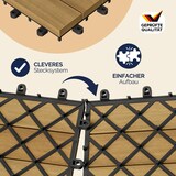 thumbnail of Casaria 66x Holzfliesen Eukalyptus 30x30cm