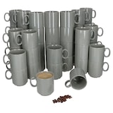 thumbnail of 48er Set EVENT stapelbare Kaffeebecher GRAU Porzellan 250 ml