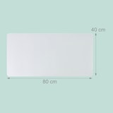 thumbnail of Relaxdays Whiteboard Folie, H x B: 40 x 80 cm, 4 Stifte, 6 Magnete, Stiftebox, Klebeband, magnetisches Memoboard, weiß