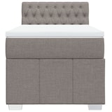 thumbnail of vidaXL Boxspringbett mit Matratze Taupe 100x200 cm Stoff