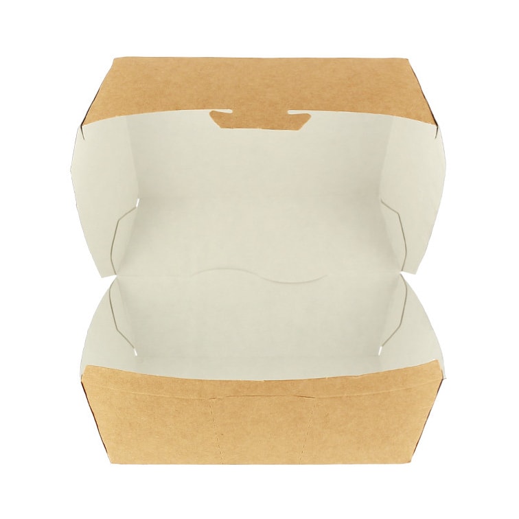 MONOUSO - XXL Kraft Burger Doos 14,5 x 14,5 x 8 cm (400 Stuks)