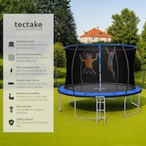 thumbnail of tectake Trampolino Jumpy con rete di sicurezza  Nero/Blu