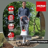 thumbnail of Elektrische rotovator 1500W Werkbreedte 17-45cm 6 messen - Werkdiepte 23cm Grondbewerking tuin IKRA
