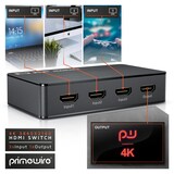 thumbnail of Primewire HDMI 2.0b Verteiler 4k 60Hz UHD, 3 Port, Fernbedienung, Netzteil
