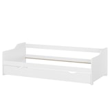 thumbnail of Sofabett Doppelbett Bettgestell 90x200 Einzelbett Bett + Bettkasten Kiefer weiß 60.34-09W