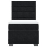 thumbnail of vidaXL Boxspringbett mit Matratze Schwarz 100x200 cm Samt