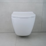 thumbnail of Spülrandloses Hänge Dusch WC Komplettset mit Taharet Kalt/-Warmwasserarmatur Softclose Sitz Drückerplatte Vorwandelement